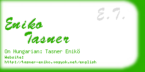 eniko tasner business card